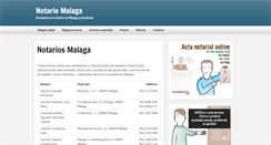 Desktop Screenshot of notariomalaga.com